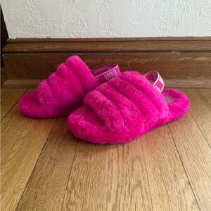 UGG Pink Fluff Yeah Slippers